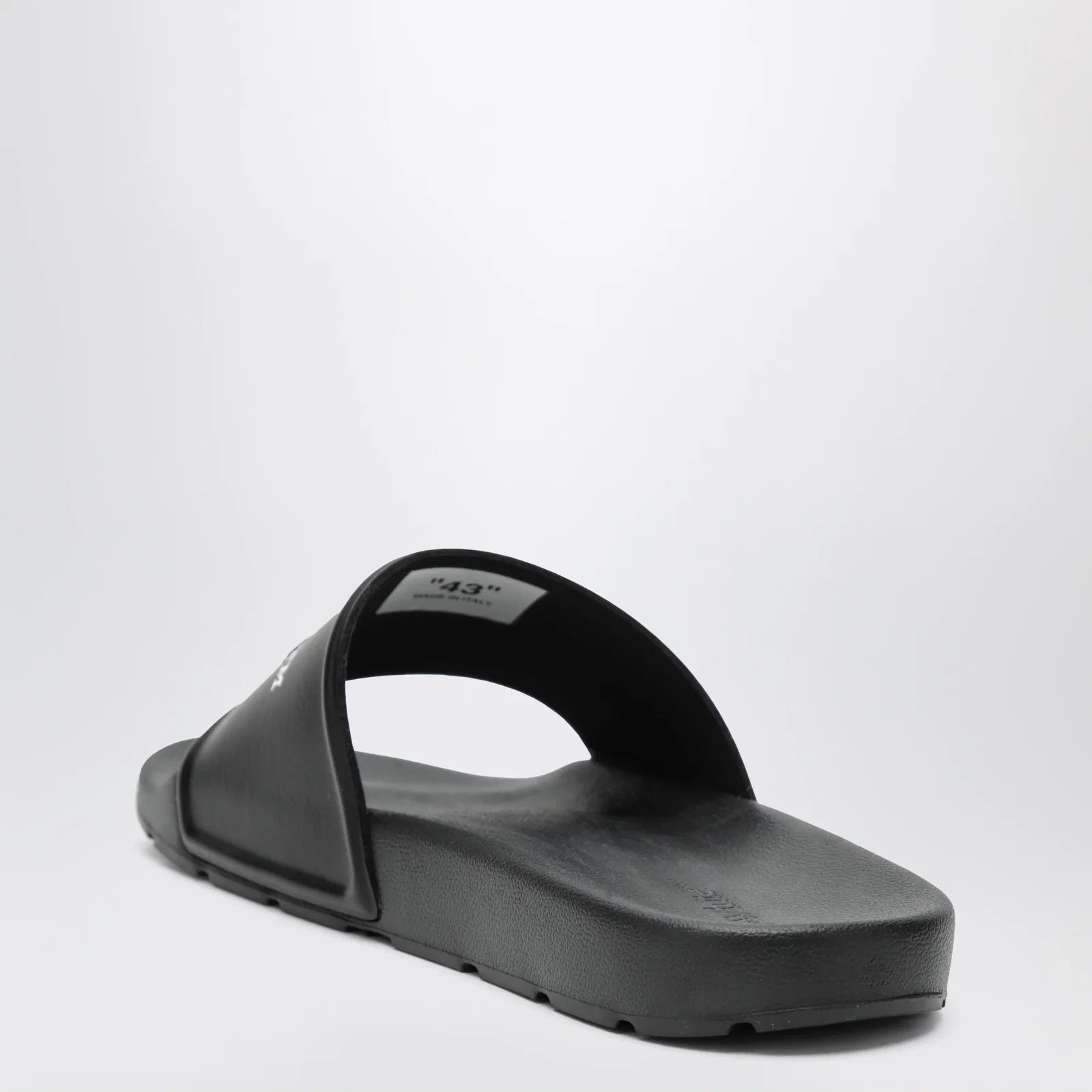 Off White Off-White™ Black Bookish Sliders with logo