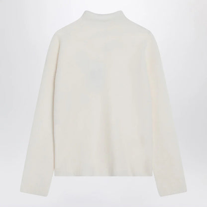 Max Mara Ivory cashmere-blend sweater