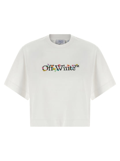 Off White Bookish Glowing Flower T-shirt