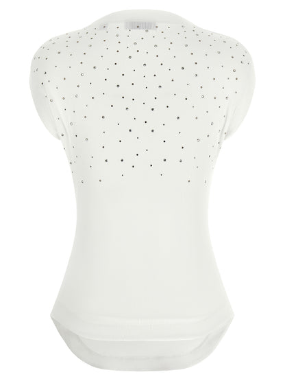 Off White Top Swarowski