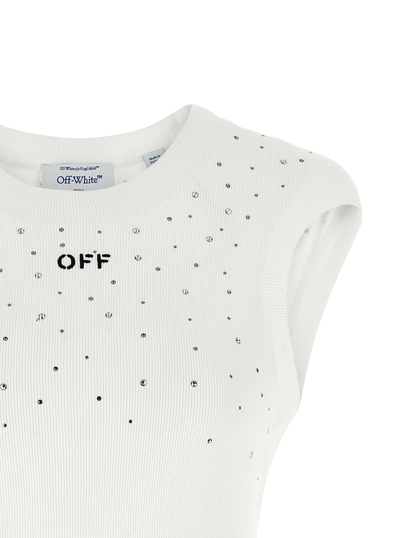 Off White Top Swarowski