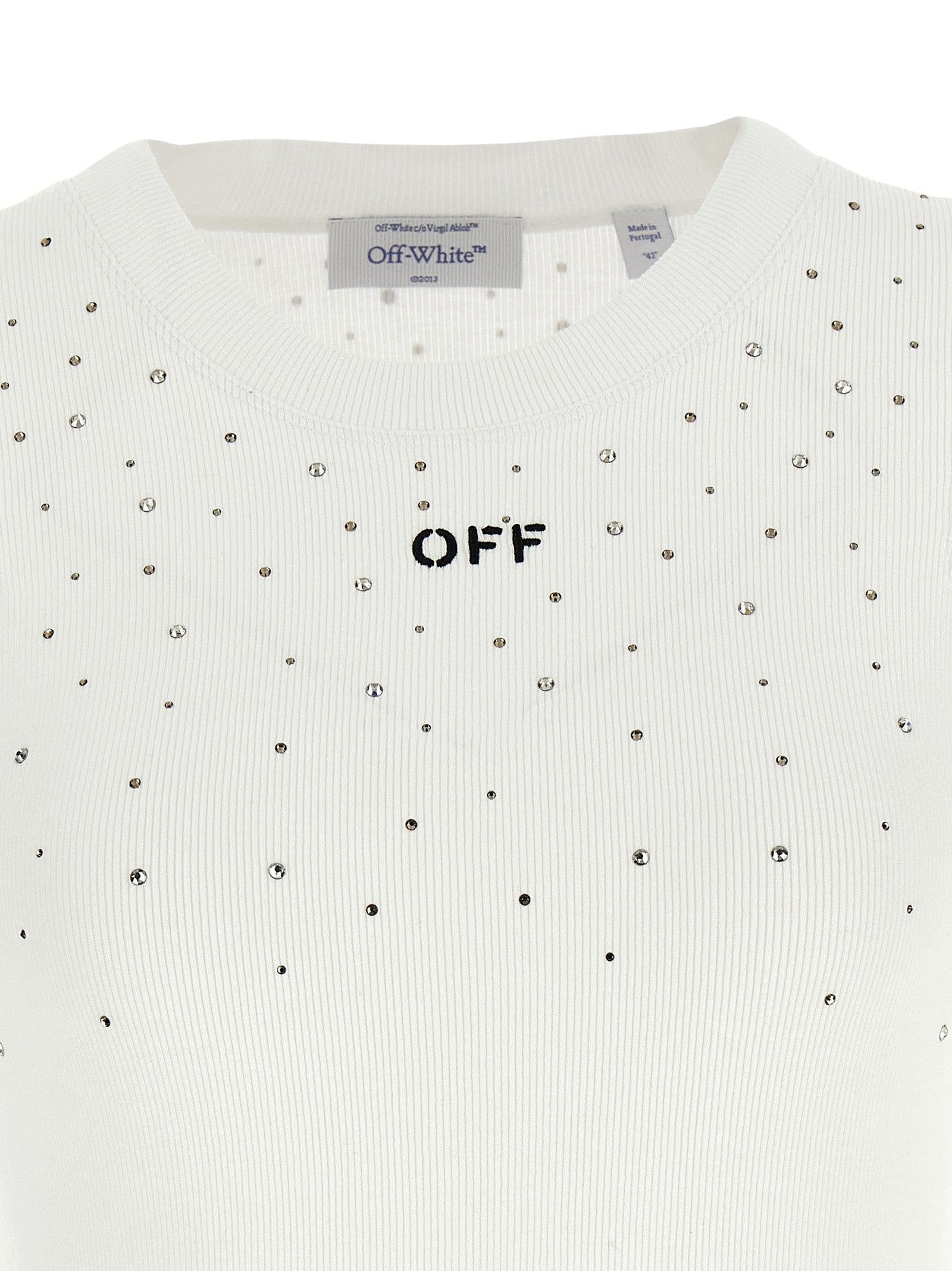 Off White Top Swarowski