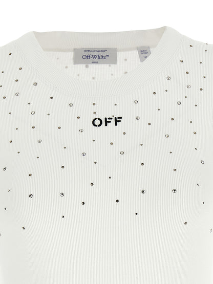 Off White Top Swarowski