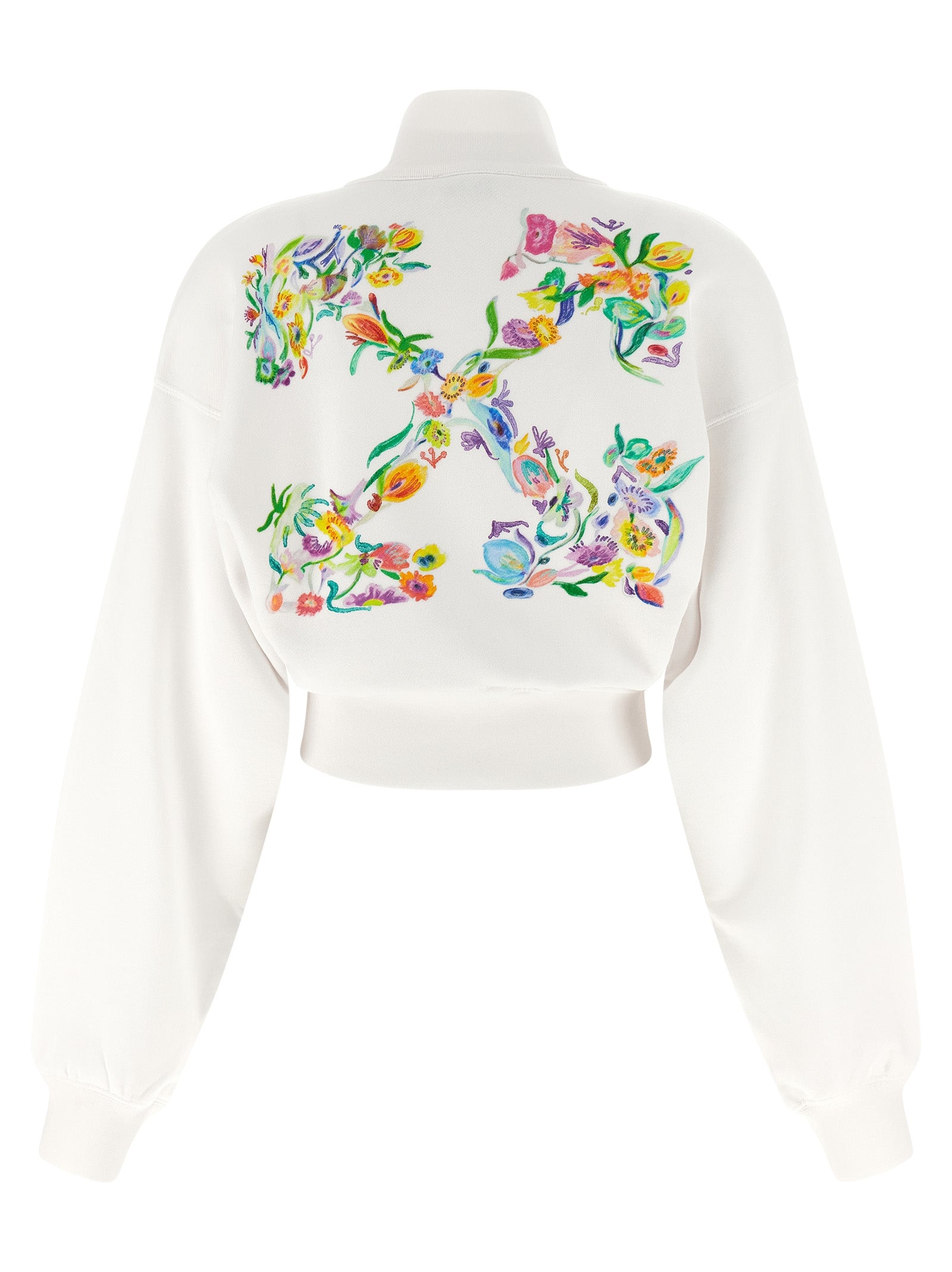 Off White Arrow Glowing Flower Sweatshirt