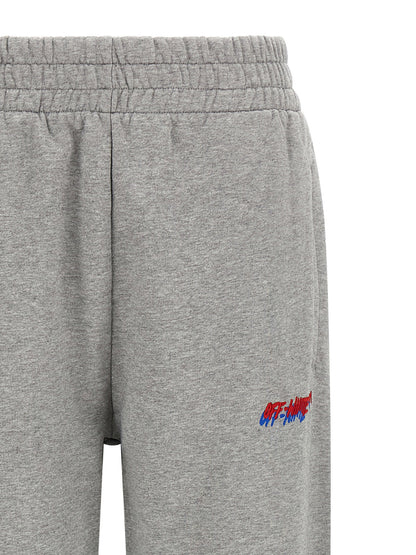 Off White Logo Embroidery Joggers