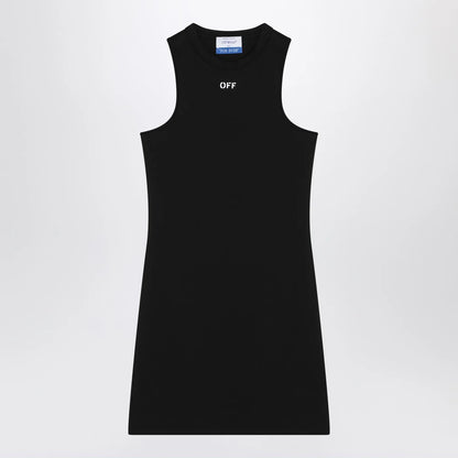 Off White Off-White™ Black mini dress with logo