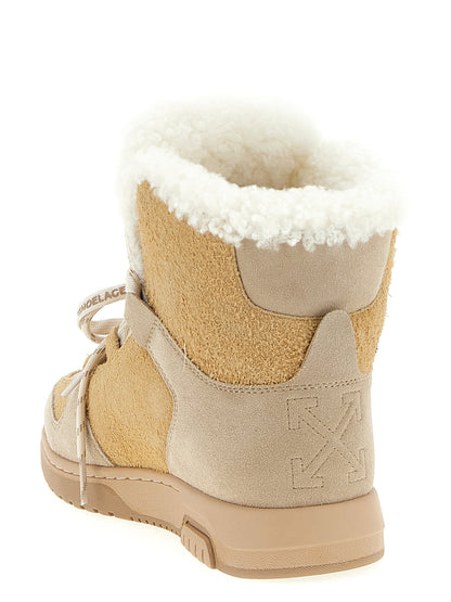 Off White Winter Ankle Boots