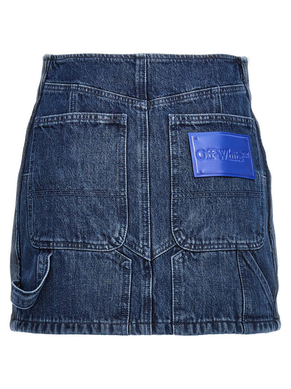 Off White Motorcycle Miniskirt