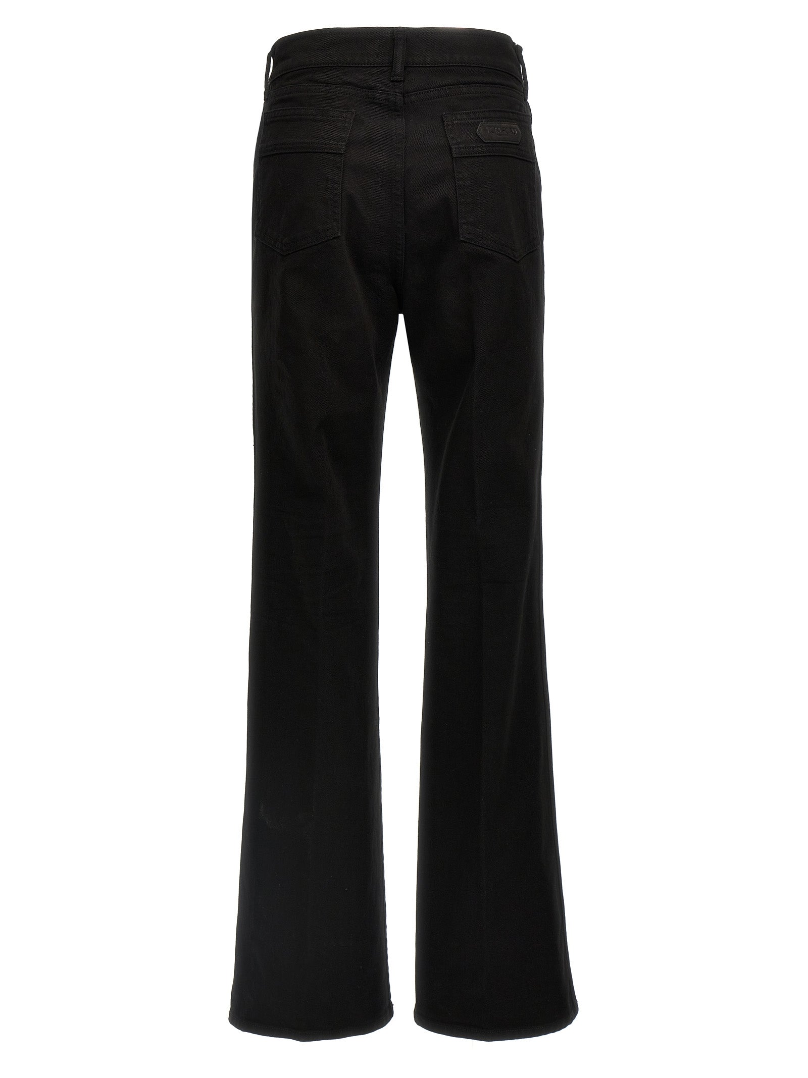 Tom Ford Stretch Twill Denim Wide Flare Jeans