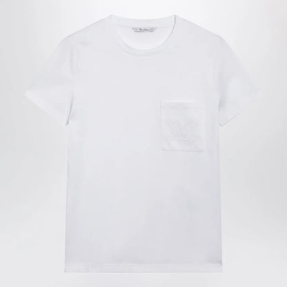 Max Mara White cotton jersey T-shirt