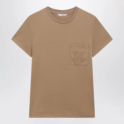 Max Mara Camel cotton jersey T-shirt