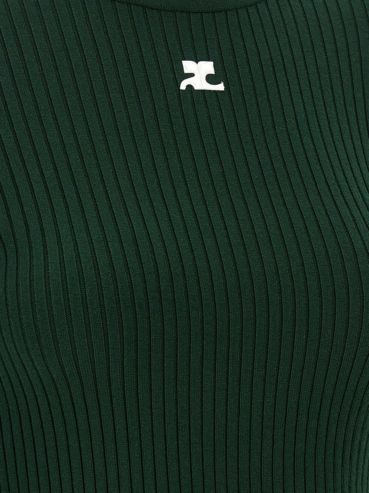 Courreges Reedition Rib Knit Sweater