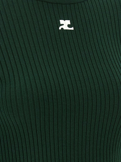 Courreges Reedition Rib Knit Sweater