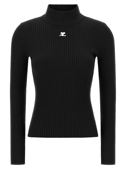 Courreges Reedition High Neck Sweater