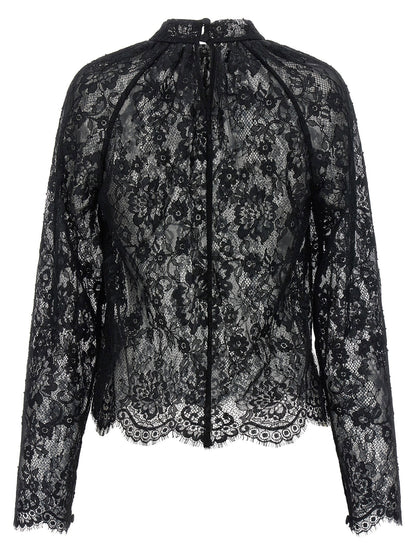Self-Portrait Black Lace Blouse
