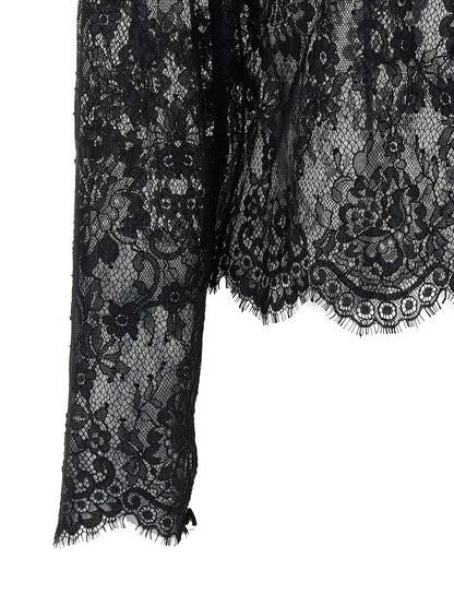 Self-Portrait Black Lace Blouse