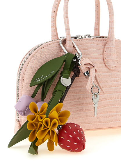 Self-Portrait Embossed Leather Handbag