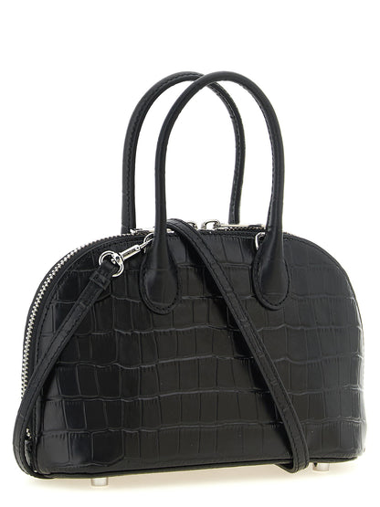 Self-Portrait Croc Leather Mini Toast Handbag