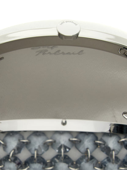 Self-Portrait Crystal Chain Clutch