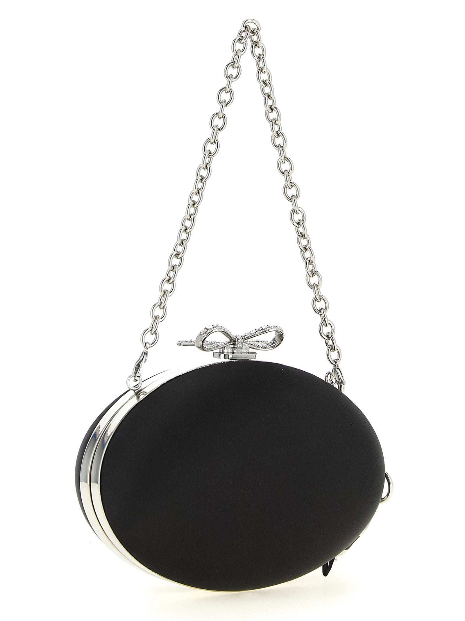 Self-Portrait Clutch Satin Oval