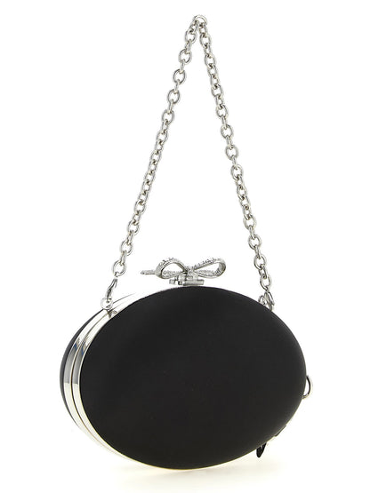 Self-Portrait Clutch Satin Oval