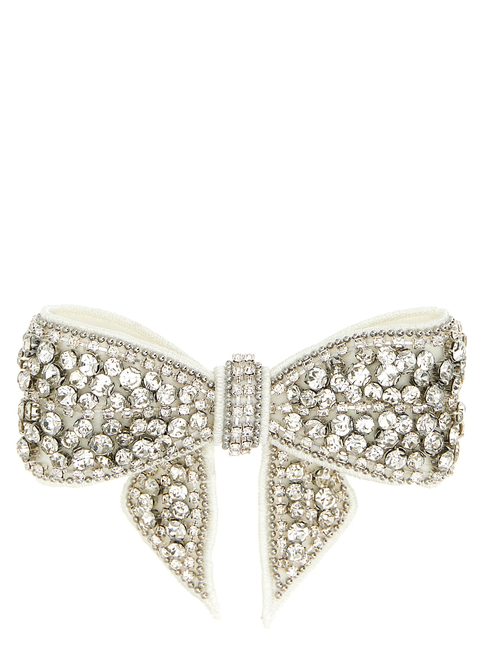 Self-Portrait Crystal Embellished Bow Hair Clip