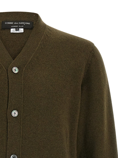 Comme Des Garçons Homme Plus Jacquard Insert Cardigan