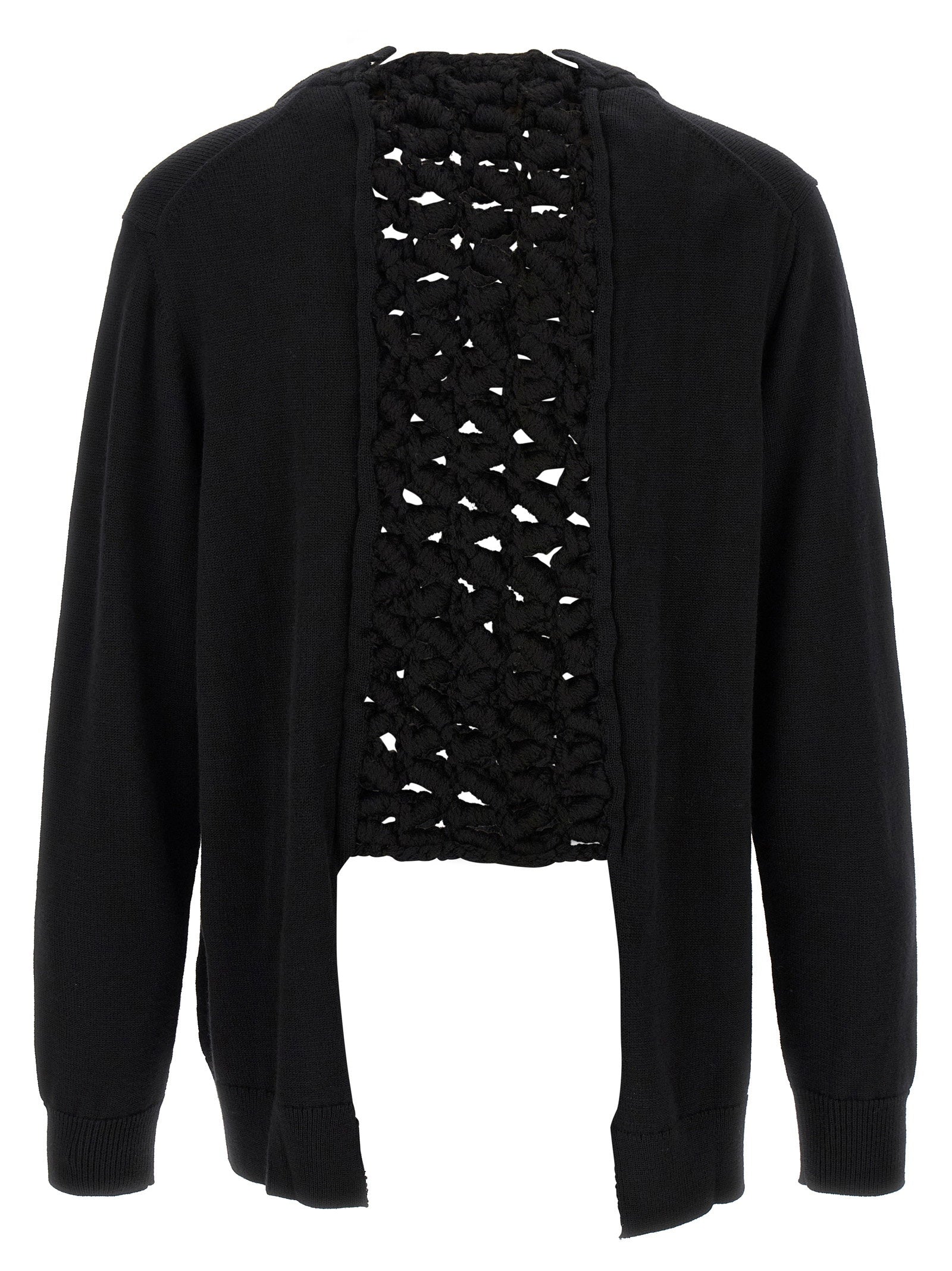 Comme Des Garçons Homme Plus Woven Insert Cardigan