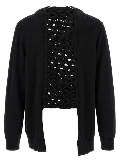 Comme Des Garçons Homme Plus Woven Insert Cardigan