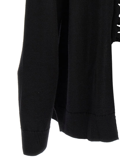 Comme Des Garçons Homme Plus Woven Insert Cardigan