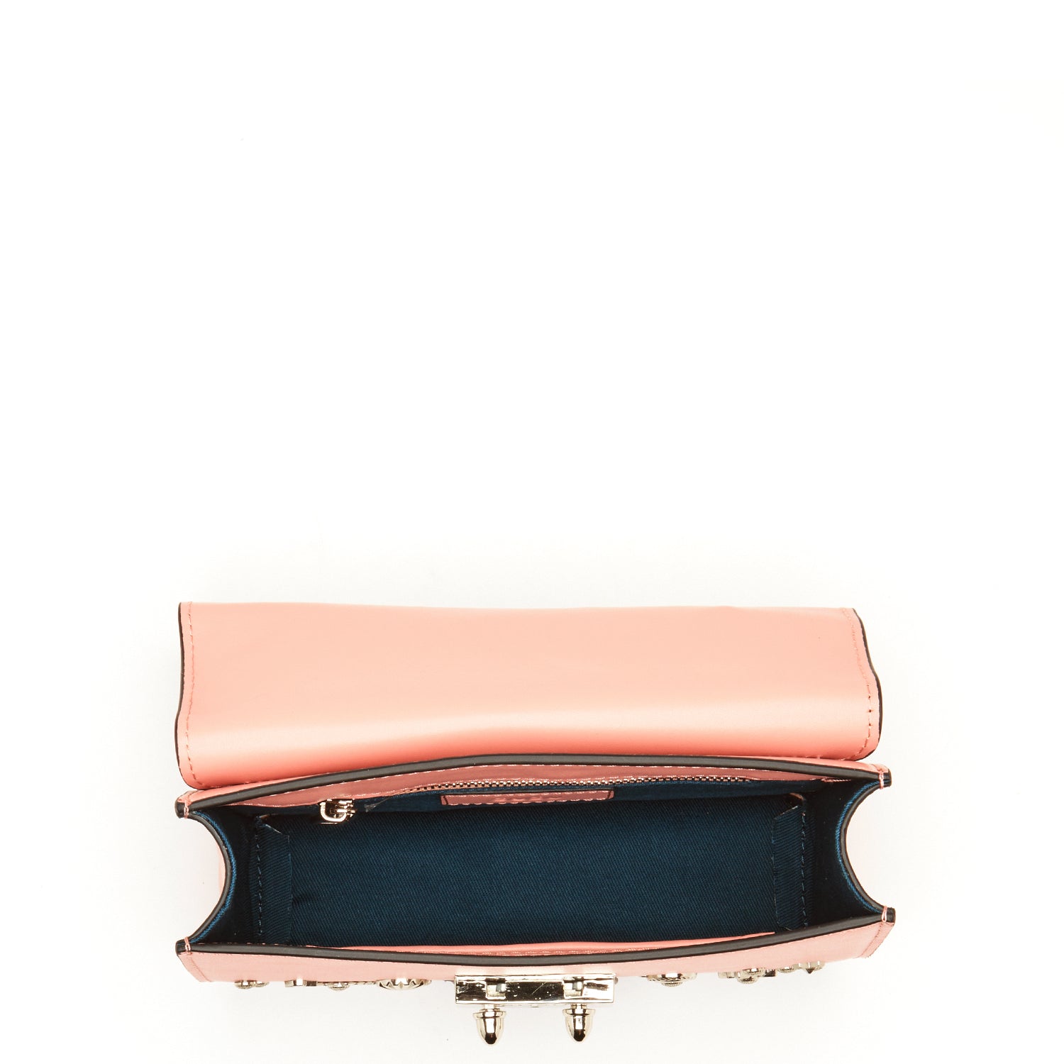 The Hollywood Leather Crossbody Bag Pale Pink