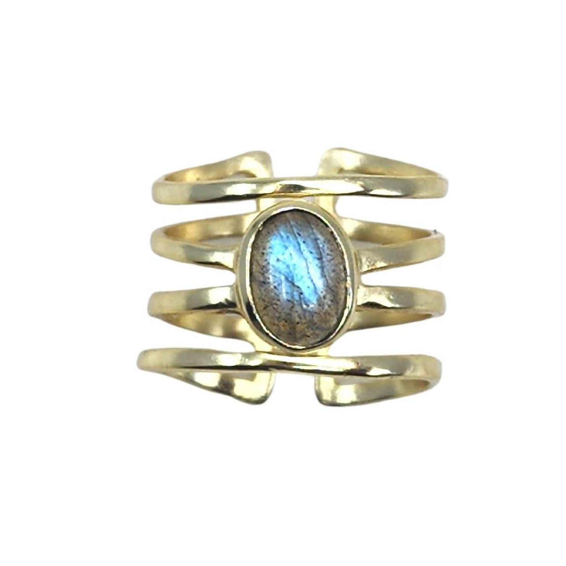 Fancy Band with Labradorite Stone Ring