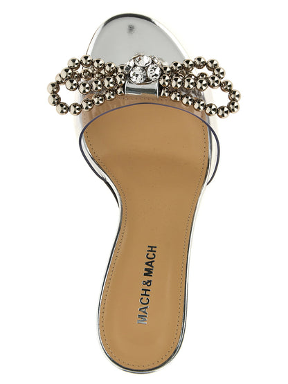 Mach & Mach Stud Bow Sandals