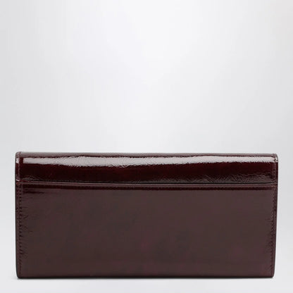 ROGER VIVIER Belle Vivier dark violet patent leather wallet with chain