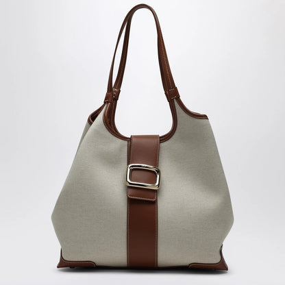 ROGER VIVIER Viv' Choc Medium Shopping Bag natural coloured