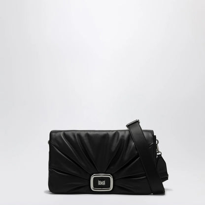 ROGER VIVIER Viv' Choc Large black leather bag