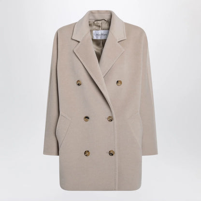 Max Mara Short 101801 Icon Coat in light beige