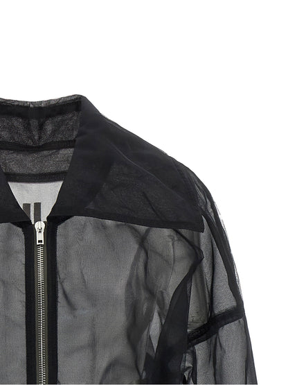 Rick Owens Dracucollar Cropped Bomber Jacket