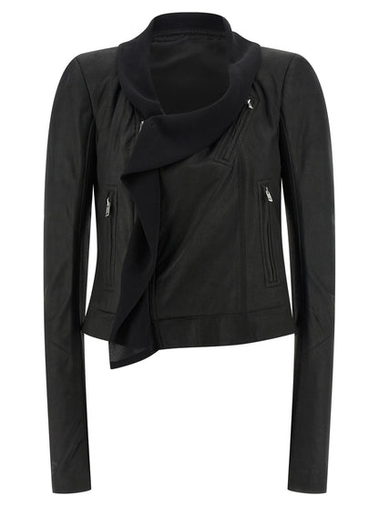 Rick Owens Scarf Biker Jacket