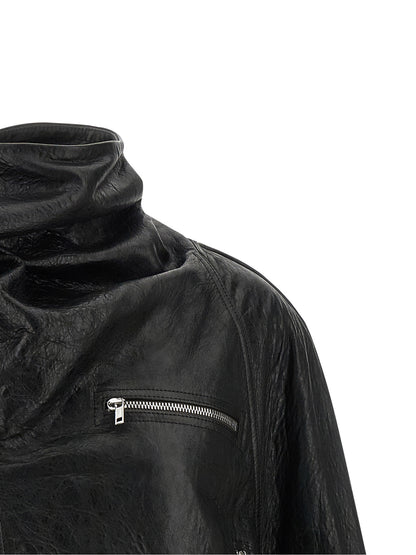 Rick Owens Cropped Scarf Flight Jacket