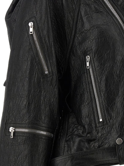 Rick Owens Cropped Scarf Flight Jacket