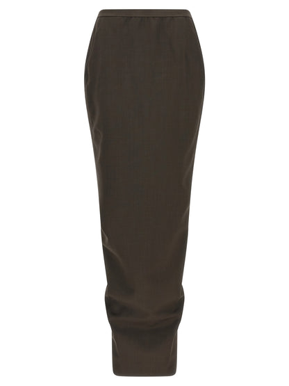 Rick Owens Soft Pillar Long Skirt