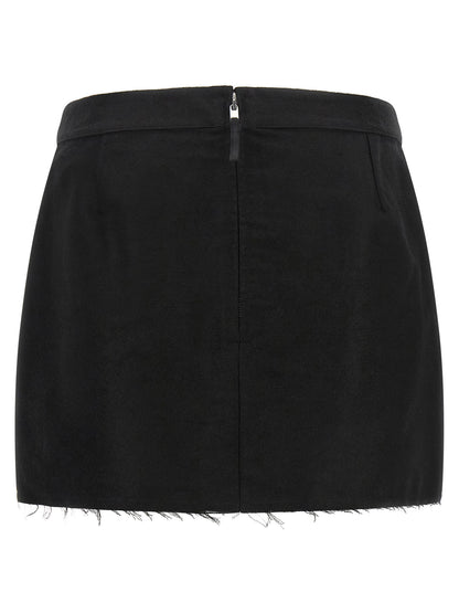 Rick Owens Fog Cutoff Skirt
