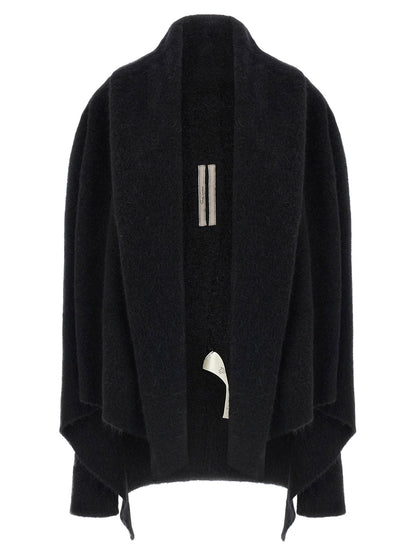 Rick Owens Hooded Medium Wrap Cardigan