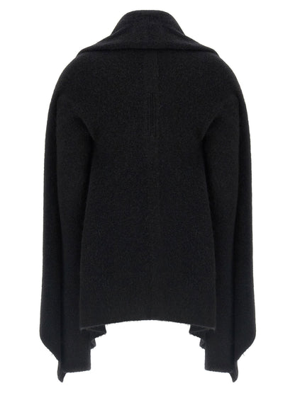 Rick Owens Hooded Medium Wrap Cardigan