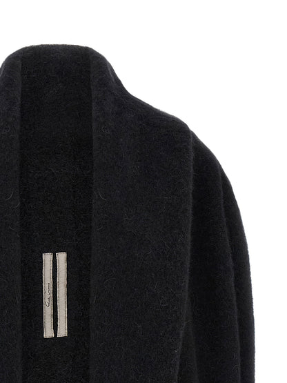 Rick Owens Hooded Medium Wrap Cardigan