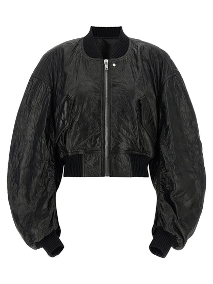 Rick Owens Secchia Cropped Flight Bomber Jacket