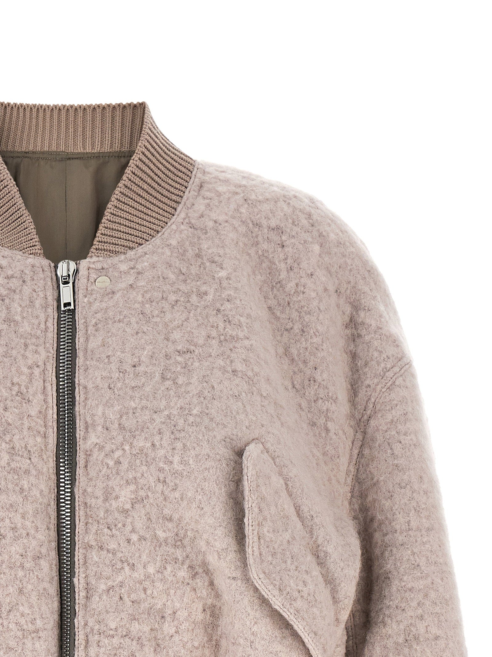 Rick Owens Secchia Cropped Flight Bomber Jacket