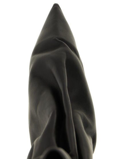 Rick Owens Pull On Cuffed Taquito Ankle Boots
