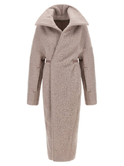 Rick Owens Dracucollar Belted Coat